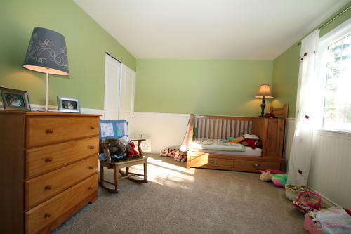 Lower level fireplace